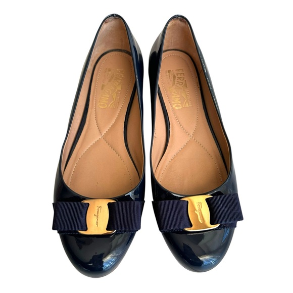 Salvatore Ferragamo Varina Patent Flats